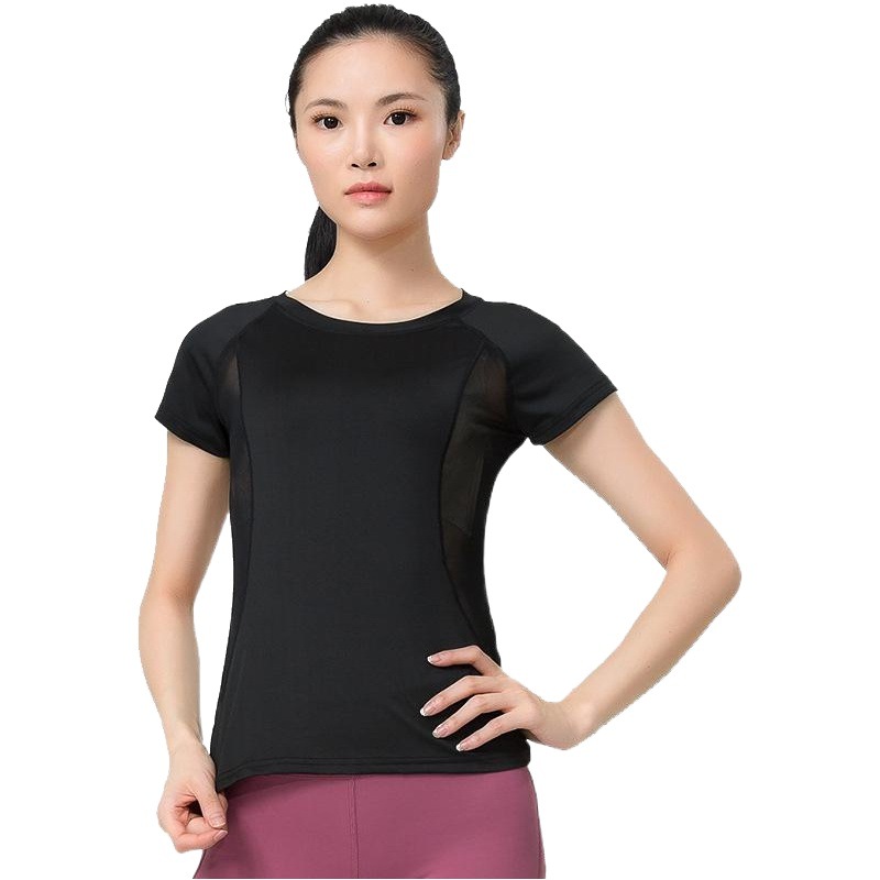 Cross-Border Summer Short-Sleeved Sports Tops Running Casual Running Fitness T-Shirt Quick-Drying Pilates Yoga Clothes
