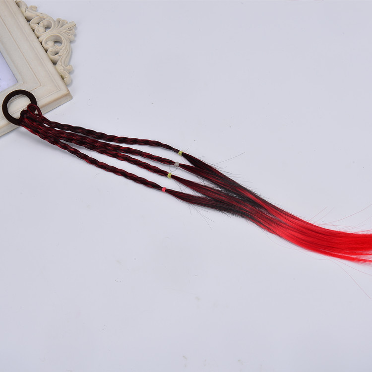 Picture of Hot Selling Colorful Wig Braids Gradient Color High Temperature Silk Braids Wig Hair Band Wholesale