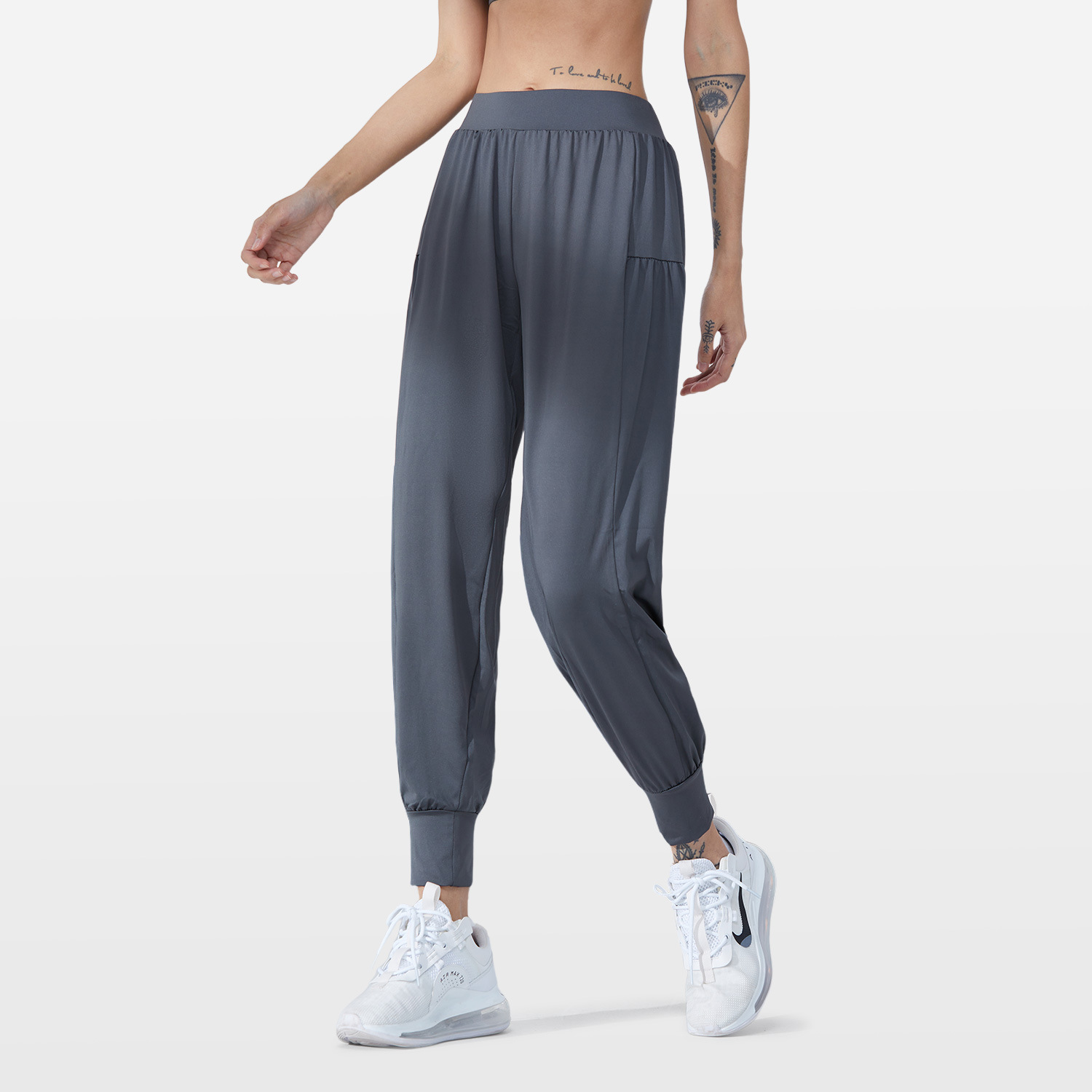 Picture of New Women's Loose Casual Leg Trousers Fitness Running Sports Pants Yoga Pants Breathable Outer Wear