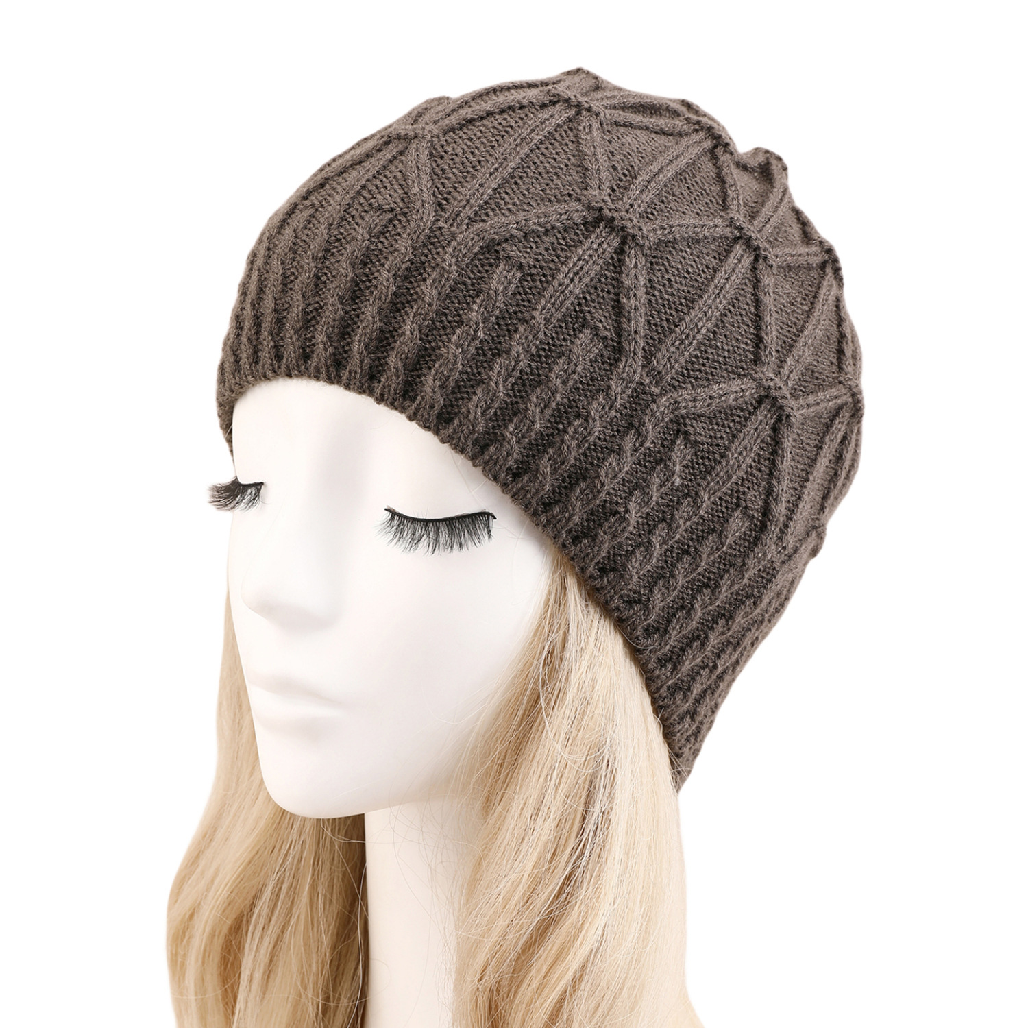 Picture of Single-Layer Twist Pullover Hat Autumn and Winter New Cross-Border Knitted Wool Pile Hat for Men and Women, Warm and Fashionable Ear Protection Hat