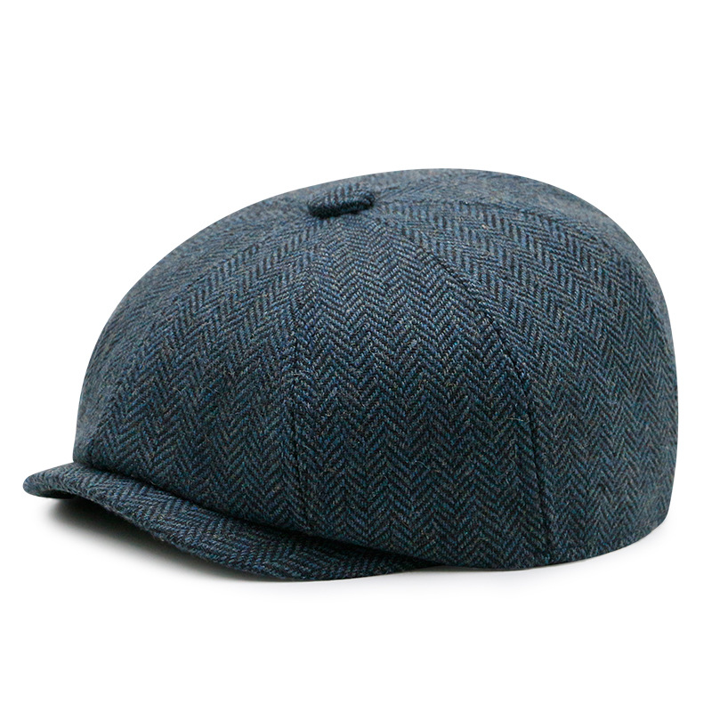 Picture of Children's Duck Tongue Hat Retro European and American Baby Newsboy Hat Trendy British Forward Cap Young Student Octagonal Beret