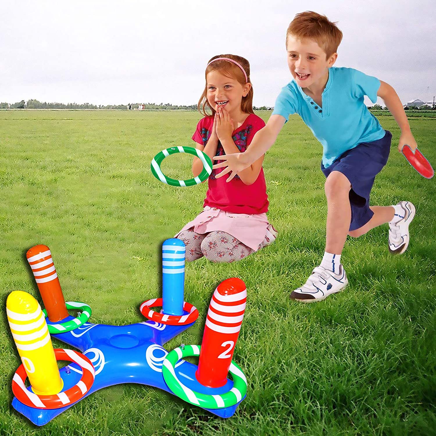 Picture of Cross-border Spot Water Inflatable Basketball Rack Rings Swimming Pool Interactive Shooting Toys Outdoor Inflatable Water Play Toys