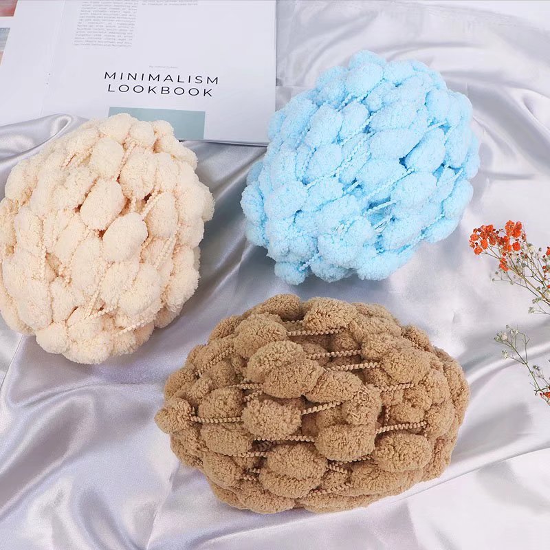Yarn for Knitting Scarves, Blankets, Beaded Yarn, Handmade DIY Knitting, Pearl Chunky Yarn, Crochet Cushions, Crochet Hooks, Crochet Yarn