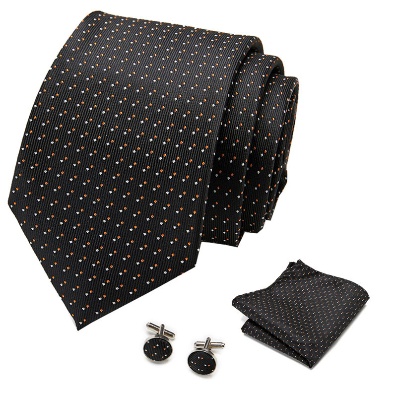 Picture of New Tie in Stock Cross-Border Hot Selling Tie Manufacturer Business Men's Formal Tie Set Ready-Made Fashion Accessories