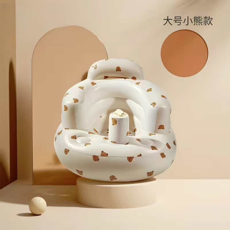 Picture of Baby Learning Chair Baby Inflatable Sofa Learning Sitting Artifact Children's Anti-fall Training Chair Multifunctional Learning Chair Dining Chair