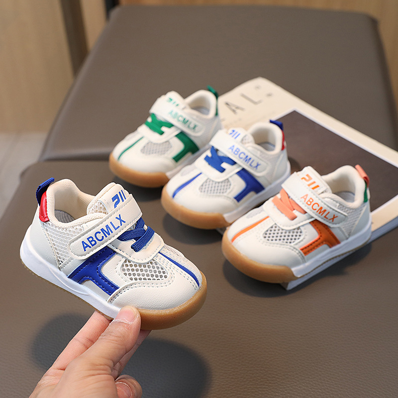 Baby Toddler Shoes Boys and Girls 2025 Spring and Autumn New Soft Sole Mesh Half Children Summer Mesh Shoes Non-slip Casual Shoes
