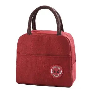 Picture of Thickened aluminum foil lunch bag office worker lunch box insulation bag handbag insulation bag with rice students large capacity wholesale