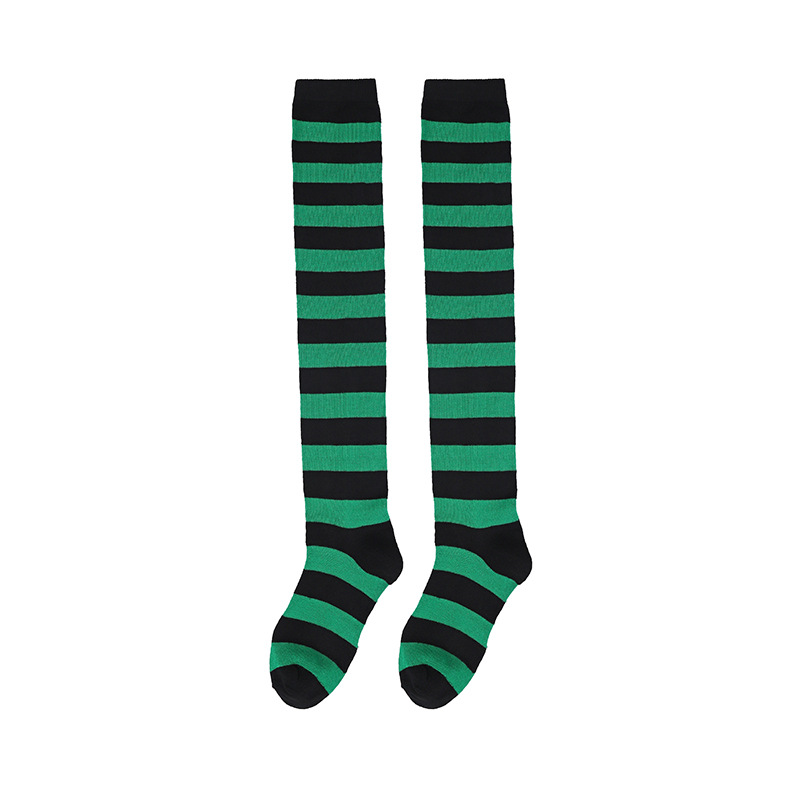 Picture of Spring Japanese Women's Socks All-match Striped Long Socks cosplay Anime Over-the-Knee Socks