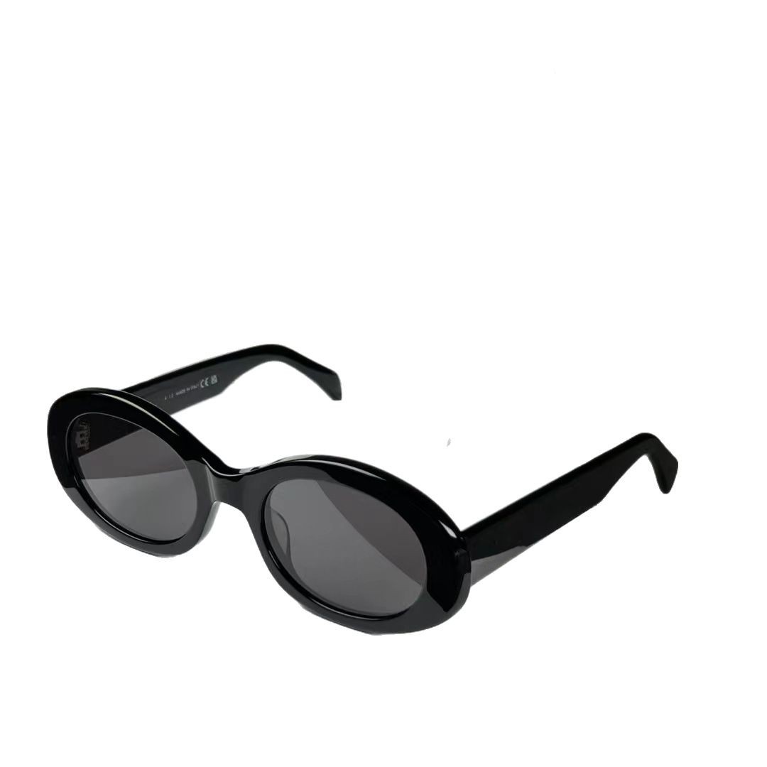Picture of New Arc de Triomphe Retro Oval Frame Plate Cat's Eye Sunglasses 40194 Personalized Fashion Sunglasses Sunscreen Original Standard