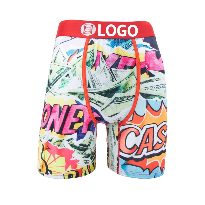 Picture of [Border-Border Hot Item] Psd Same Style Men's Personalized Printed Fitness Sports Extended Fashion New Boxer Briefs