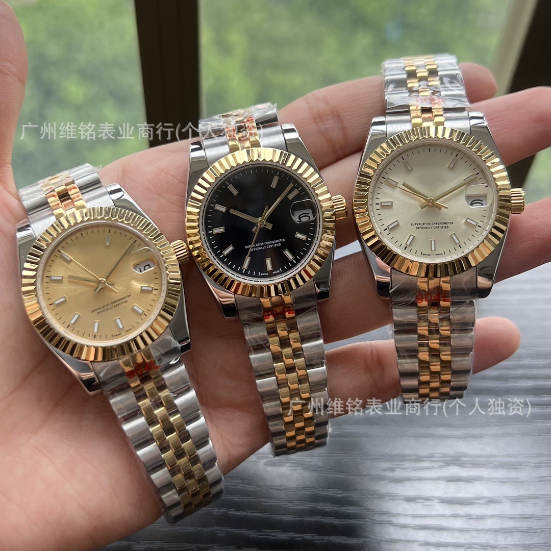 Oyster Perpetual Datejust Watch Women's Stainless Steel Fully Automatic Mechanical Watch Women's Gold Datejust Danny Lu Watch Women's