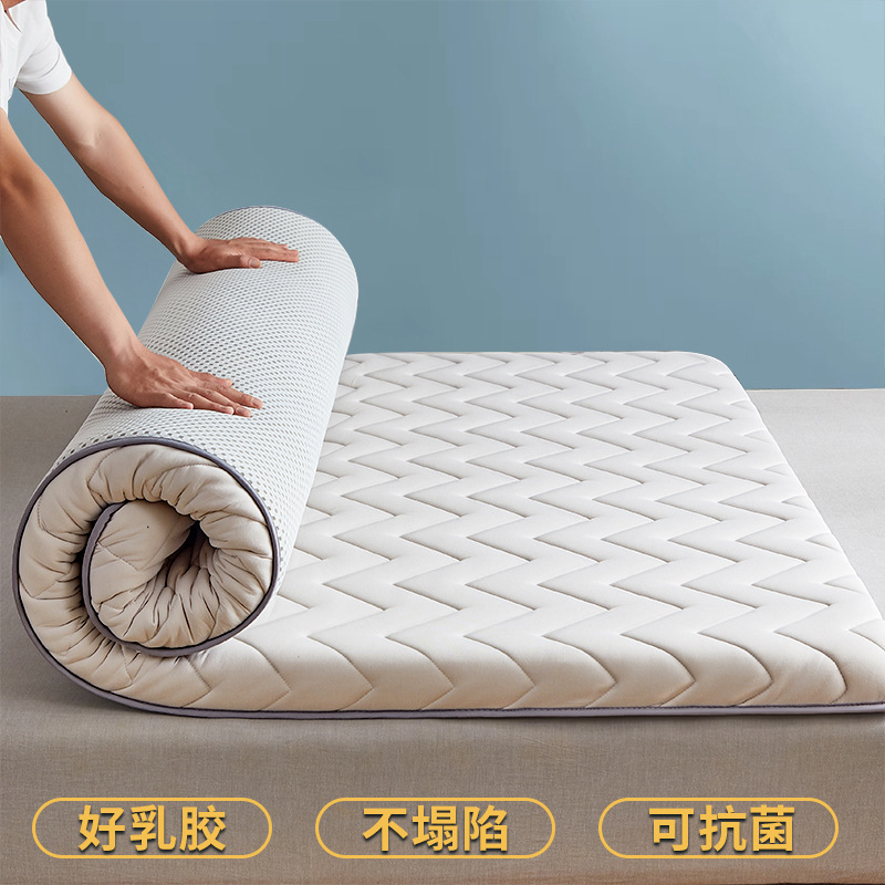 Picture of Antibacterial Latex Mattress Upholstery Household Thin Tatami Covering Sleeping Mat Bed Mattress for Student Dormitory Single Person