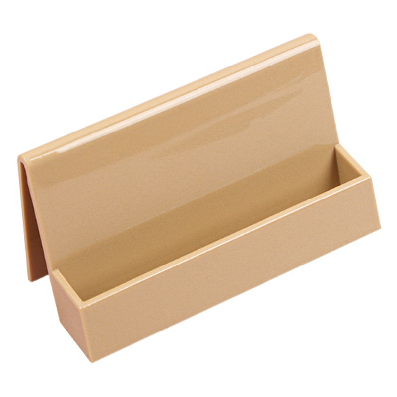 Ins Style Business Card Box Business Simple Plastic Single Layer Business Card Holder Creative Desktop Card Storage Box Stationery Wholesale
