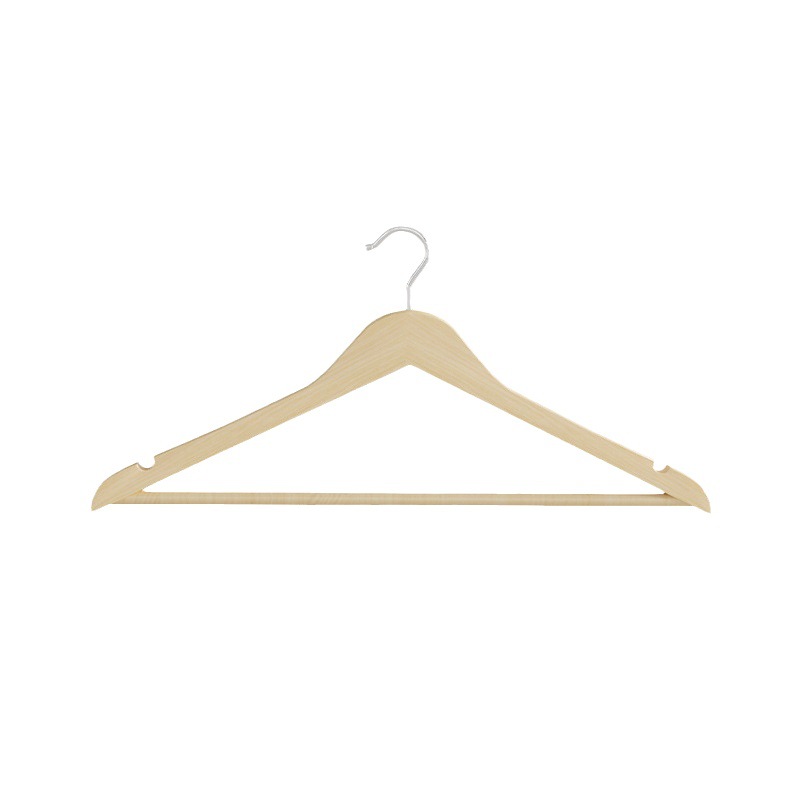 Picture of Solid Wood Rotating Clothes Hanger Clothing Store Wardrobe Wooden Clothes Hanger Wooden Non-Slip Clothes Support Household Adult Seamless Wooden Clothes Hanger