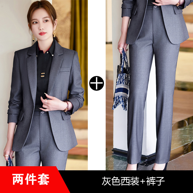 Picture of Spring and Autumn suit suit women's autumn and winter temperament goddess Fan small professional manager jacket formal wear front desk work clothes