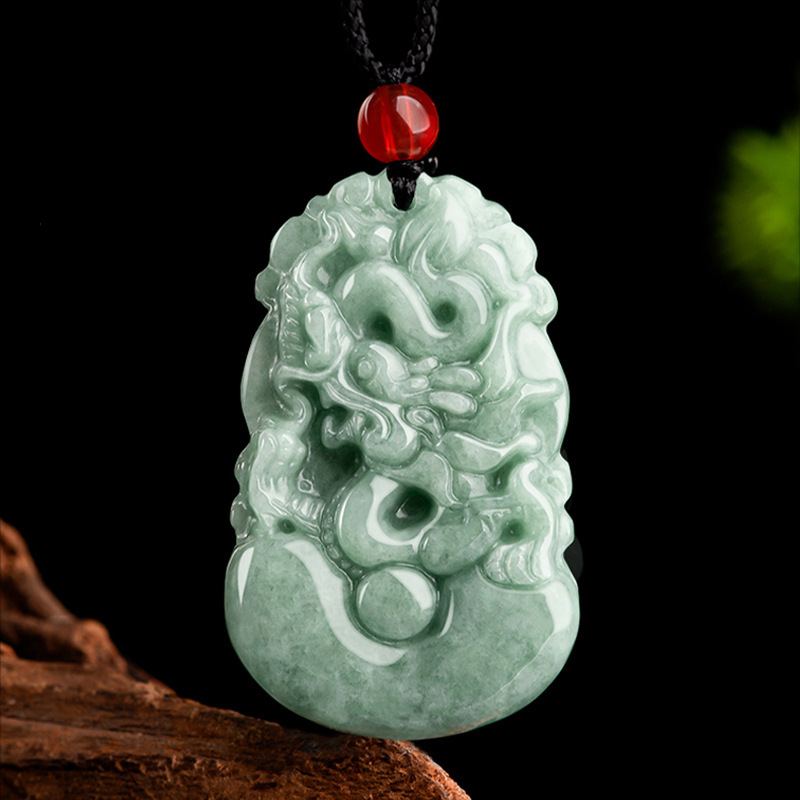 Picture of Myanmar A natural jade jade pendant 12 zodiac pendant 12 zodiac pig pendant jade direct cordless