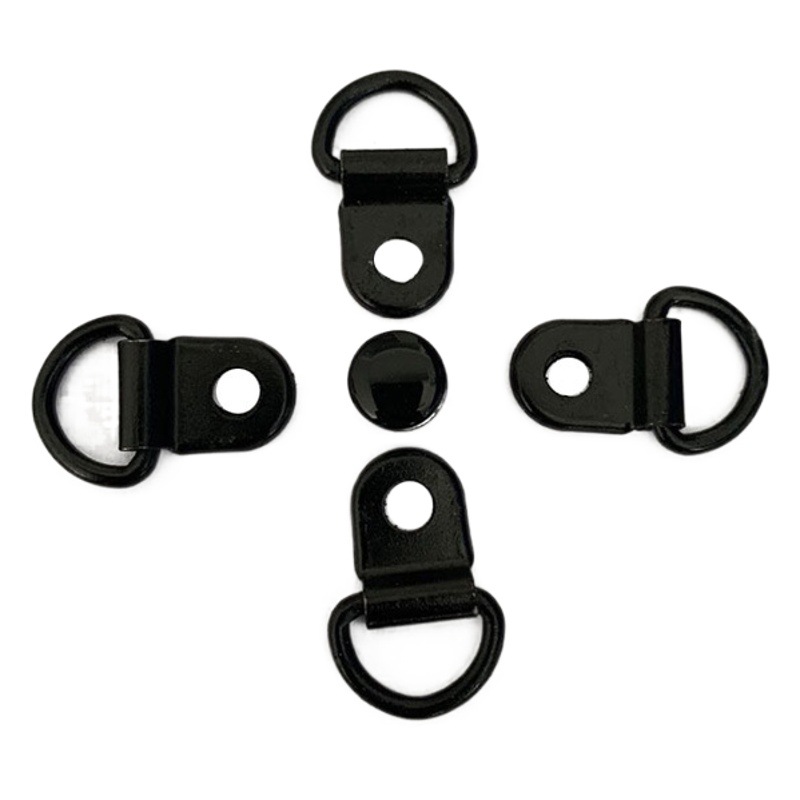 Origin supply bag shoes strap buckle labor protection shoes eye leather metal pendant accessories hiking shoes buckle D ring