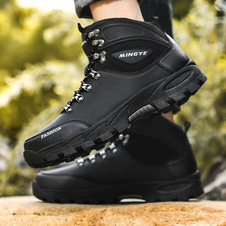Cross-border plus size Men's Shoes Outdoor Hiking Shoes High-top Training Shoes Men's Work Labor Protection Non-slip Hiking Cross-country Shoes