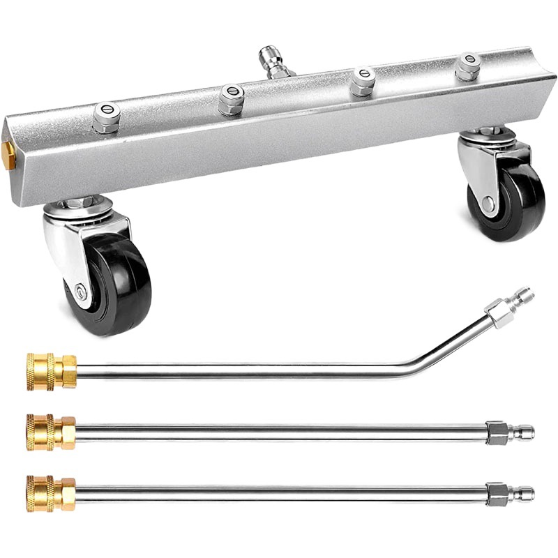 Cross-Border High-Pressure Cleaning Car Chassis Nozzle Universal Wheel Cleaning Road Nozzle Car Bottom Brush Floor Brush Water Broom
