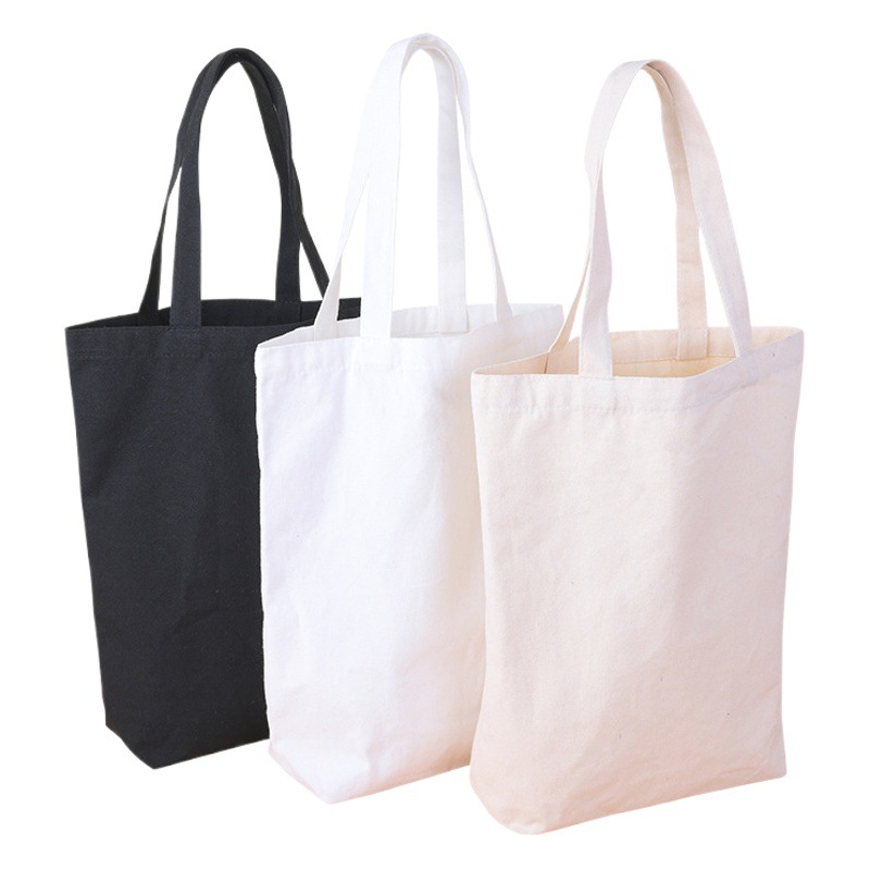 Spot blank hand-held canvas bag diy hand-painted graffiti cotton bag student white canvas bag wholesale printed logo