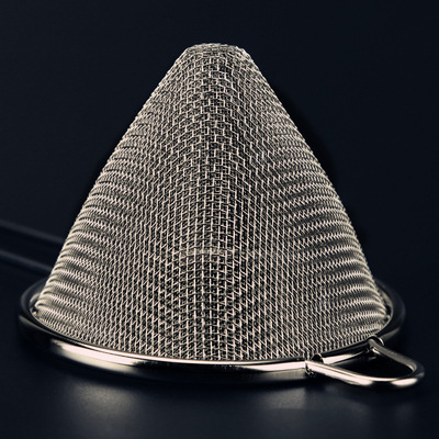 Picture of Cross-Border Ultra-Precision 304 Stainless Steel Filter Filter Deepened Triangular Conical Funnel Leakage Duster
