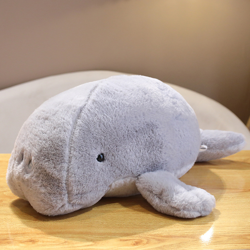 Picture of Bobbi Bear Ocean Series Rabbit Hair Lie Posture Manatee Dugong Plush Aquarium Doll Cross-border Grasping Machine Doll Aquarium