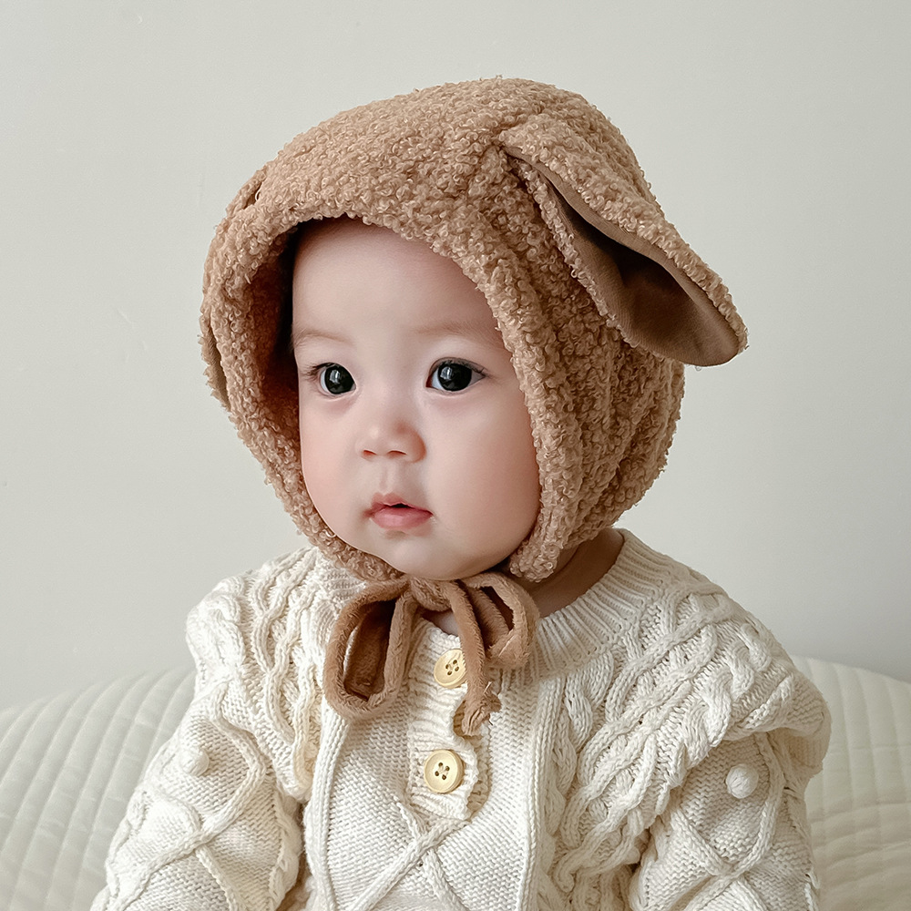 Plush Ears Baby Ear Protection Hat Autumn and Winter Plush Hat Cute Super Cute Winter Warm Thickened Hat for Boys and Girls