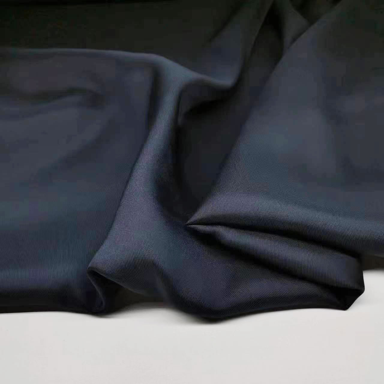 12 mmi twill silk cotton navy blue wide shirt skirt pants fabric
