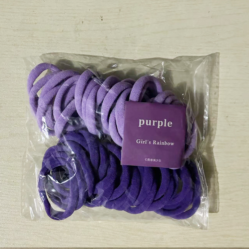 Picture of Single Wholesale Black Headband Hair Tie for Women Korean Style High Elasticity Does Not Hurt Hair Rubber Band High Ponytail Baby Hair Accessories