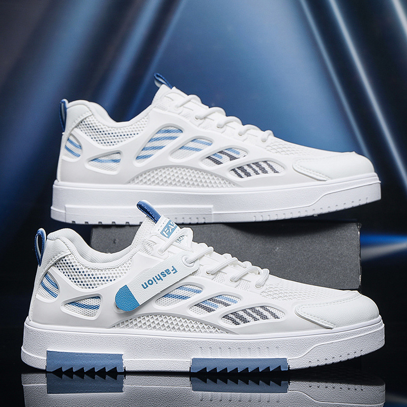 Picture of Men's Shoes 2025 Summer New Breathable Thin Mesh Shoes Korean Fashionable Casual Sneakers Sports Fashion White Shoes