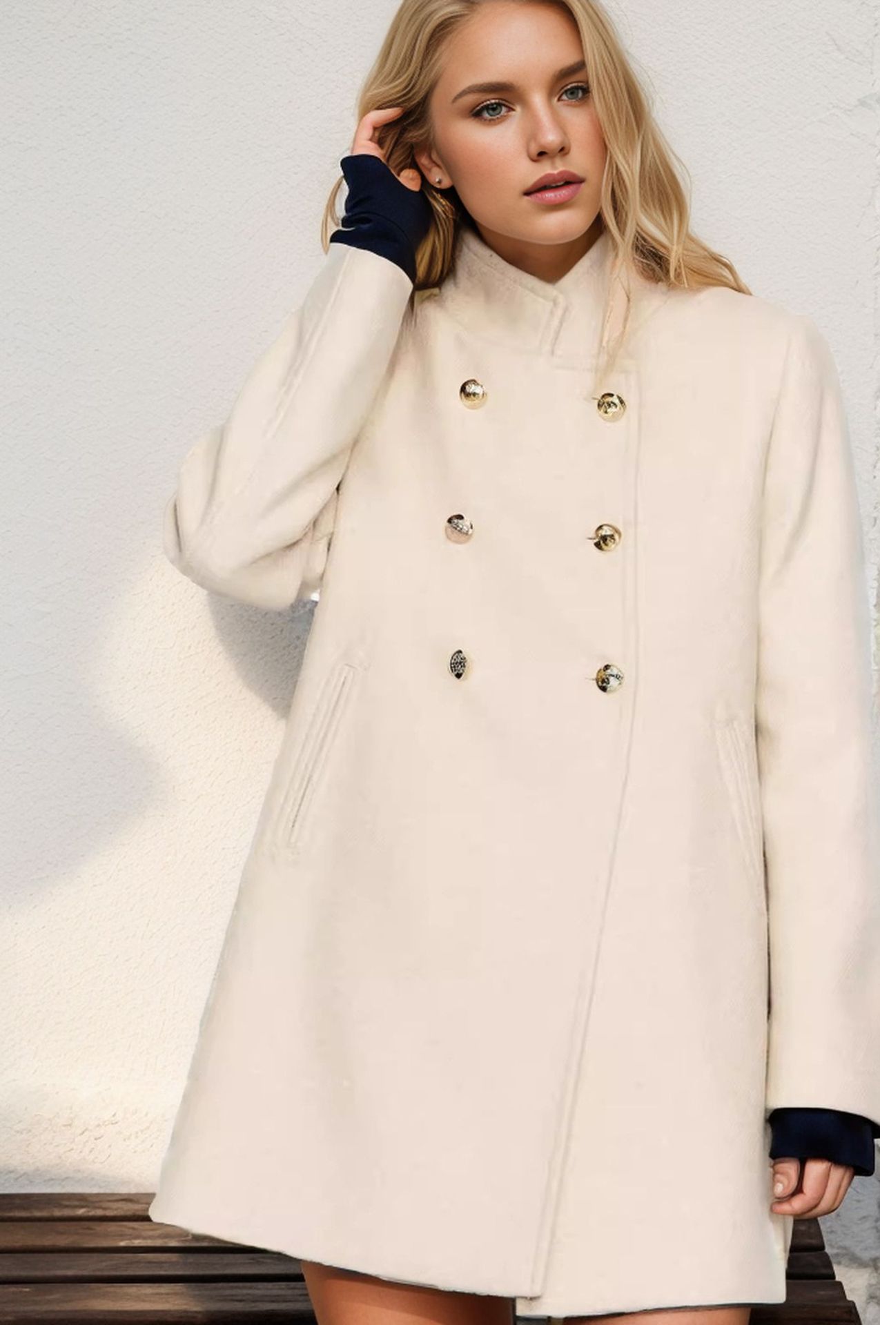 Picture of Feminine light luxury winter wool coat autumn and winter luxury women's woolen coat