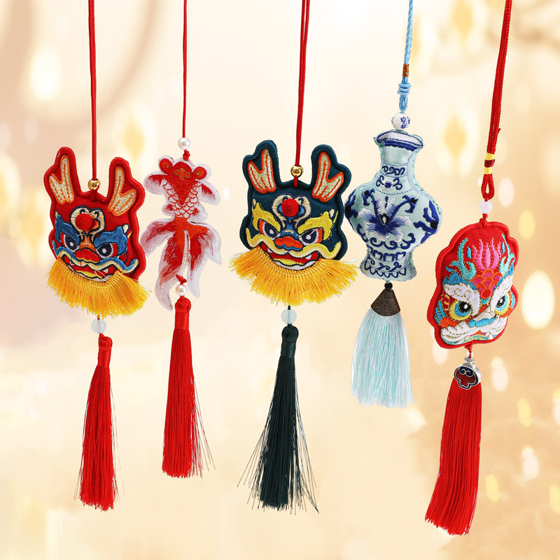 New year sachet pendant wholesale Chinese style sachet home blessing bucket decoration fortune tree accessories National style festive manufacturer