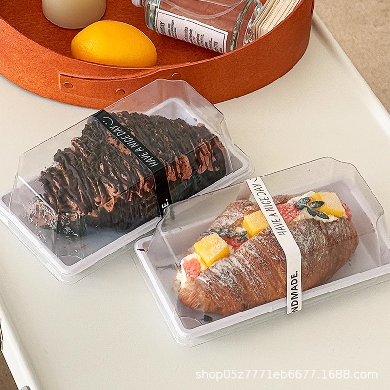 Sausage Praise Packaging Box Rectangular Hot Dog Hamburger Sandwich Bread Stall Packaging Box Disposable Baking