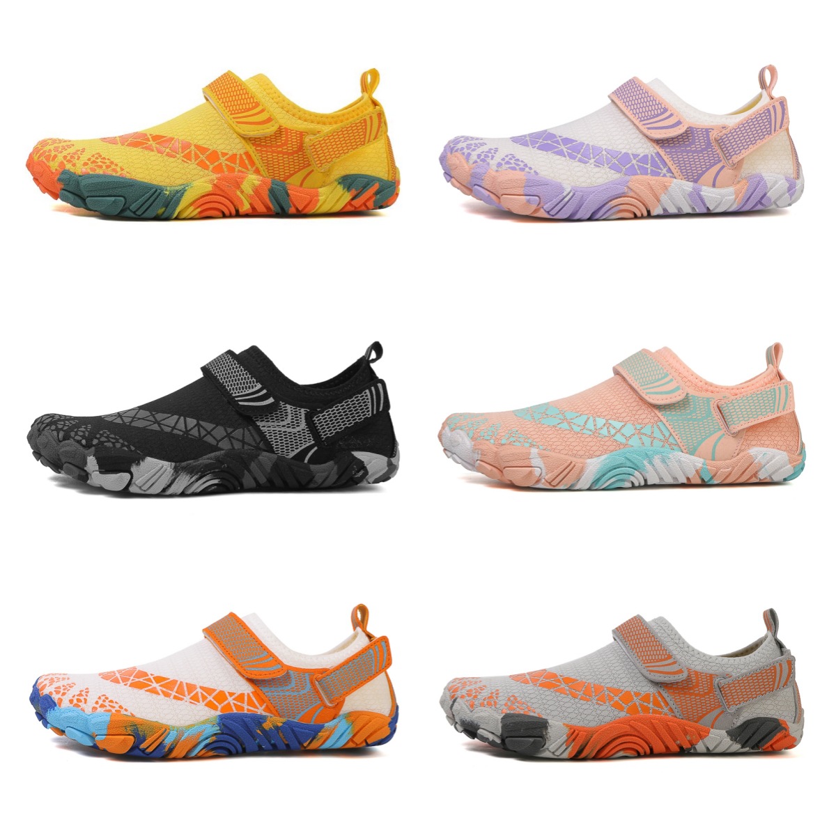 Cross-border Outdoor Hiking Shoes Men's Beach Swimming Shoes Couple's Riding Five-finger Shoes Women's Sports Fitness Wading Shoes