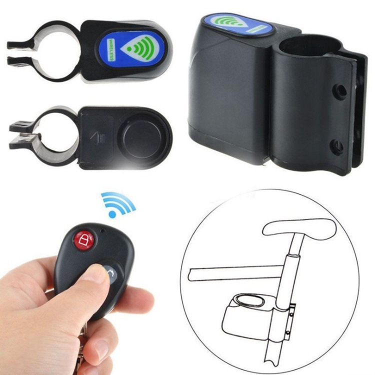 Bicycle remote control alarm anti-theft alarm car lock alarm lock mountain bike anti-theft device wireless remote control