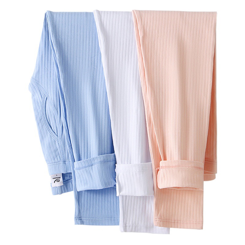 Autumn Trousers Men's Thin Pure Cotton Fresh Japanese Style Striped Boys' Warm Leggings Comfortable Youth Leggings Men's Autumn Trousers