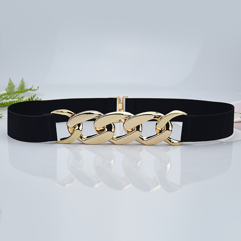 Picture of Amazon European and American slim-fit elastic belt decorative skirt suit simple fashion chain women's belt