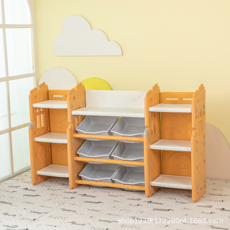 Picture of Export Children's Toy Storage Rack Large Capacity Super-large Baby Household Living Room Bookcase Multi-layer Storage Arrangement Cabinet