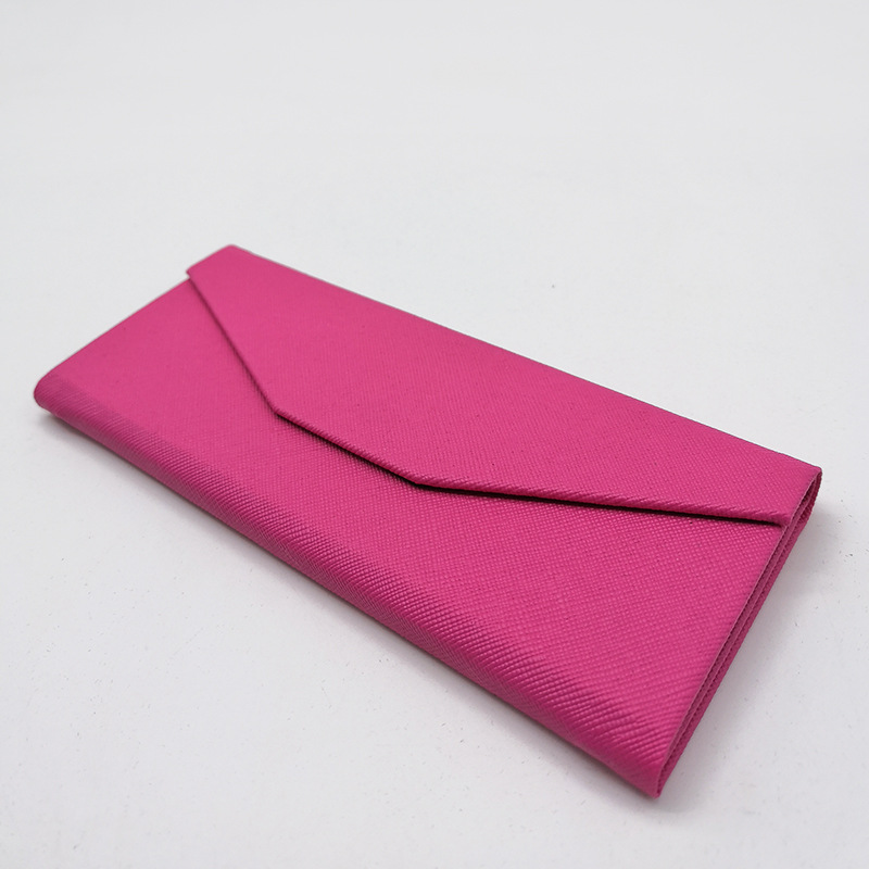 Picture of Triangular Wallet Style Foldableable Sunglasses Case Optical Glasses Case Supply Printable Logo in Stock
