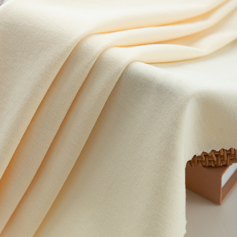Picture of Combed Sanding Plain Color Cotton Wool Cloth Class A Baby's Skin-Friendly Inner T-Shirt Pajamas Clothing Fabric in stock