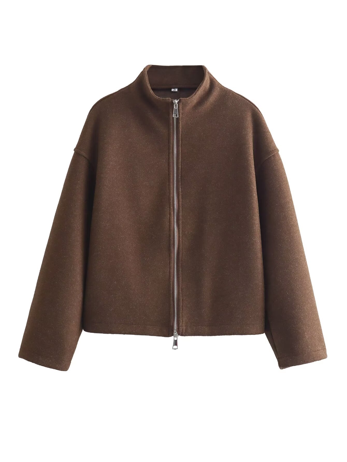 Cross-border foreign trade AliExpress new women's clothing wholesale ZRA double zipper jacket coat