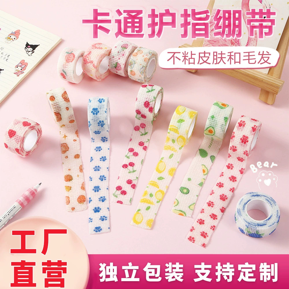 Picture of Cross-Border Bandage Anti-Wear and Anti-Cocoon Self-Adhesive Elastic Bandage Silent Bandage Finger Cot Student Writing Finger Protection Finger Bandage