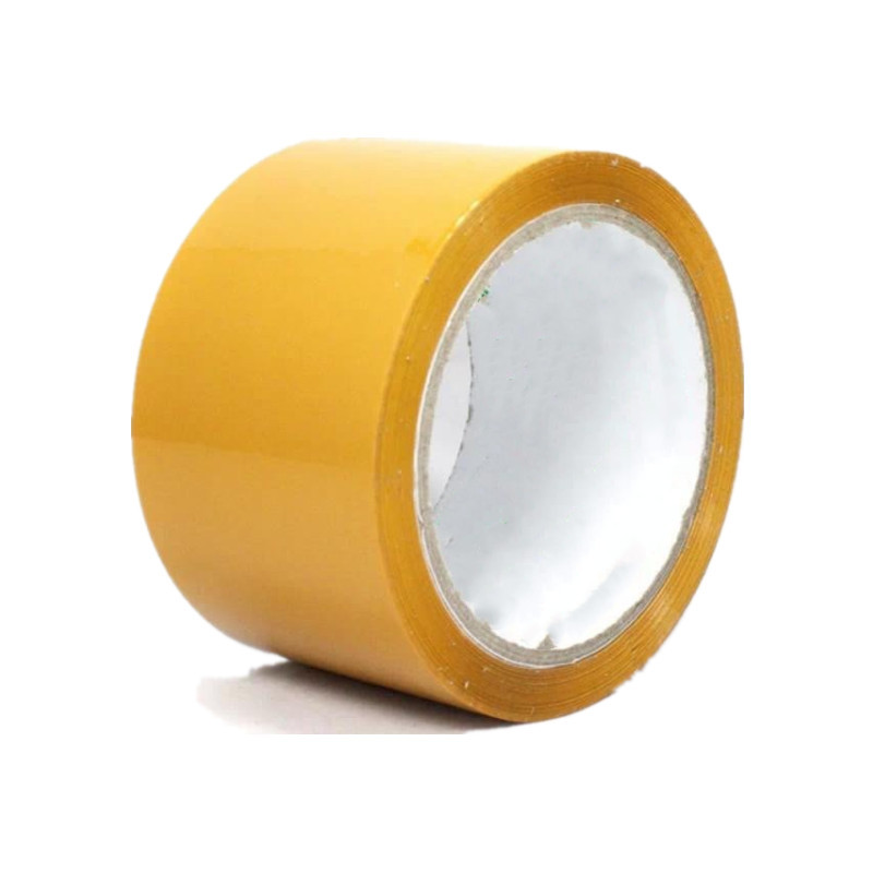 Picture of Factory wholesale express packaging tape warning yellow transparent thick widened logistics packaging sealing tape