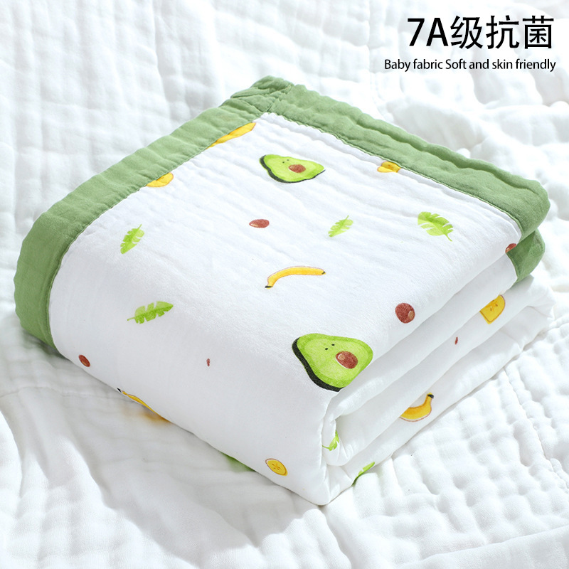 Baby gauze bath towel six-layer newborn baby hug quilt factory wholesale towel quilt kindergarten blanket summer quilt