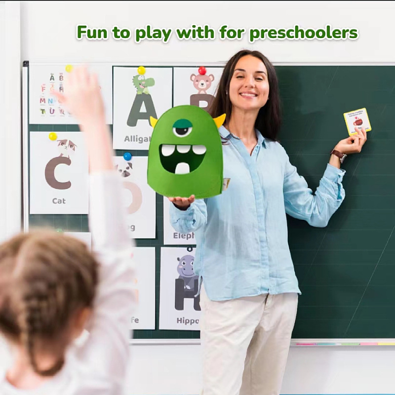 Kindergarten Baby Alphabet Learning Educational Enlightenment Toys ABC Baby Monster Eating Alphabet Learning Felt Toys