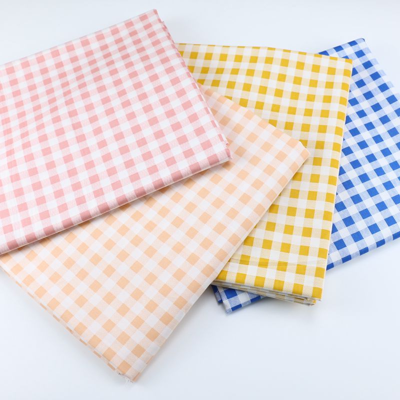 Picture of 2.35 m Wide Cotton Wholesale Cotton Plaid Printed Woven Fabric Decorative Cloth Home Textile Bedding Fabric