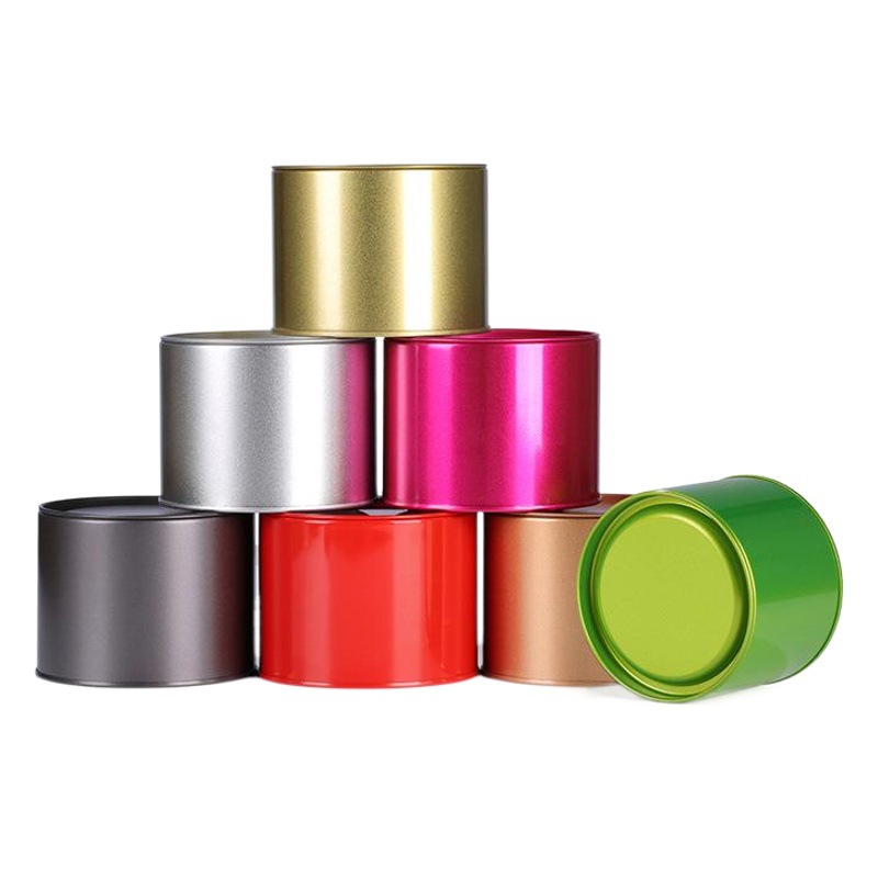 Supply general-purpose top lid tin cans metal round tea cans frosted tin cans packaging tin boxes wholesale