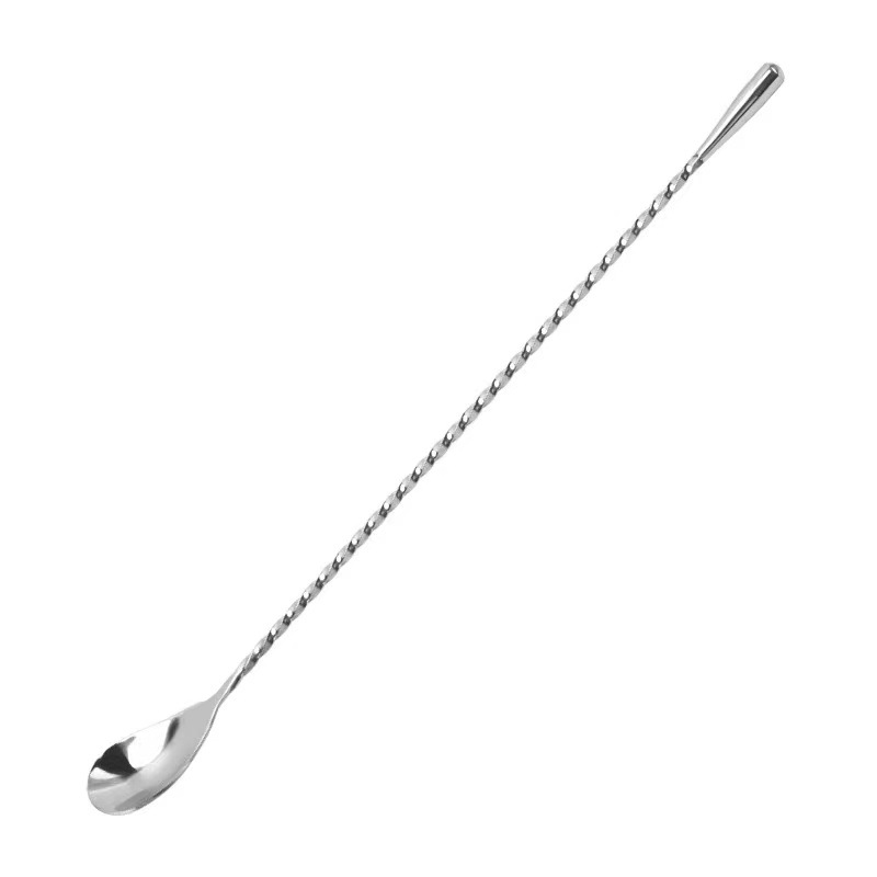 Picture of Tear Spoon Bar Spoon 304 Stainless Steel Drop Bar Spoon Thin Thread Bar Spoon Cocktail Mixing Spoon Bar Mixing Spoon Bar Mixing Spoon