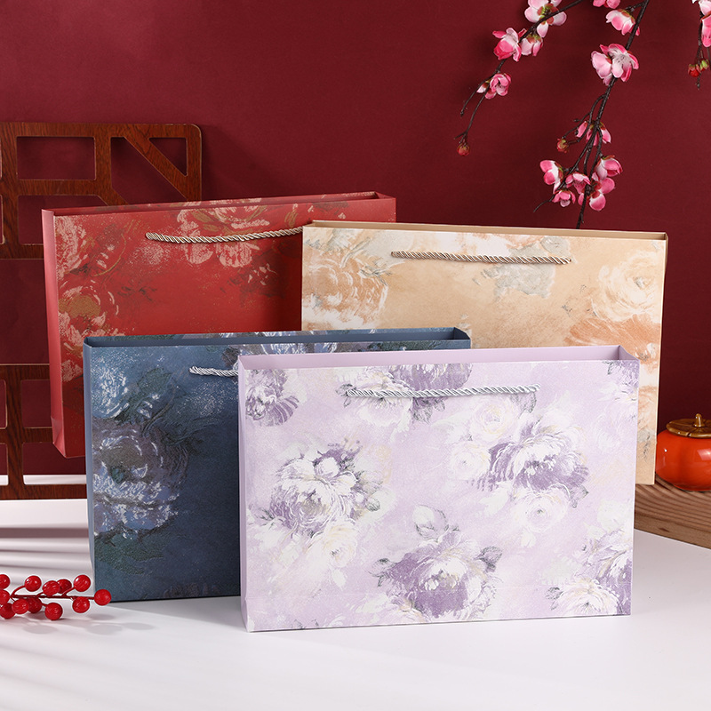 Creative Ink Guofeng Handbag Fashion Underwear Paper Bag Birthday Gift Shopping Bag Scarf Clothes Gift Bag