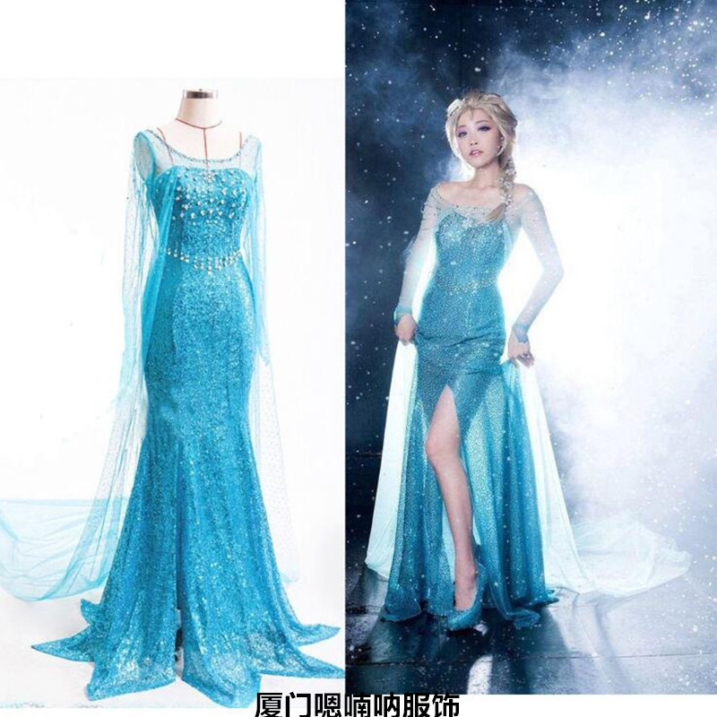 Frozen Adult Aisha Aisha Princess dress Frozen dress Adult dress Large Size XXXL